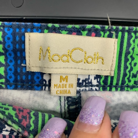 ModCloth Daytime Dash Geo Jam Cropped Pants - Picture 6 of 8